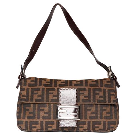 fendi zucca sac plat|vintage fendi baguette bag.